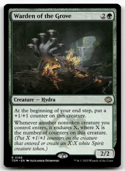 Warden of the Grove #166 (NM) Tarkir Dragonstorm TDM Magic MTG - Image 1