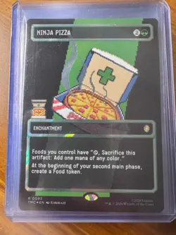 Ninja Pizza (Borderless) (Surge Foil) Commander: Teenage Mutant Ninja Turtles... - Image 1