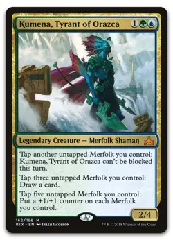 Kumena, Tyrant of Orazca #162 (LP) Rivals of Ixalan RIX Magic MTG - Image 1