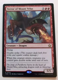 MTG Terror of Mount Velus Normal Foundations # 549 NM - Image 1