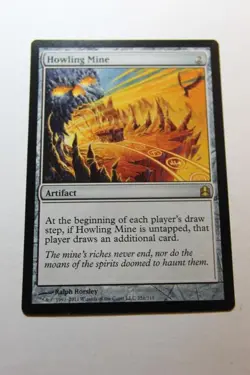 MTG Howling Mine x1- -Commander 2011-Lightly Played - Image 1
