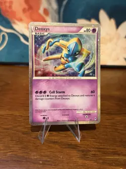 Pokemon 2011 Call of Legends Deoxys SL1 Shiny Holo Card Near Mint Condition - Image 1