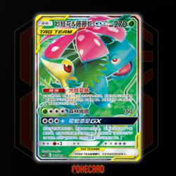 Venusaur & Snivy GX SR CSM2.5C-062/061 Pokemon Card Chinese State A - Image 1