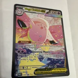NINTENDO POKEMON TCG POR #119/088 MEGA CLEFABLE EX FULL ART HOLO EN NM - Image 1