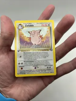 ITALIAN Clefable 17/64 Rare Non-Holo 1st Edition Jungle Pokemon TCG MP/HP - Image 4