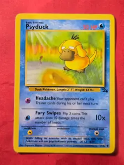 1999 Pokemon Fossil Unlimited #53 Psyduck, C, NF/H, cd2 - Image 1