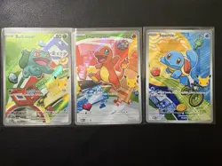 Pokemon TCG First Partner Illustration Collection Series 1 Kanto GEN 1 Starters - Image 1