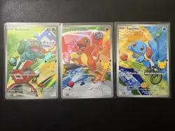 Pokemon TCG First Partner Illustration Collection Series 1 Kanto GEN 1 Starters - Image 2