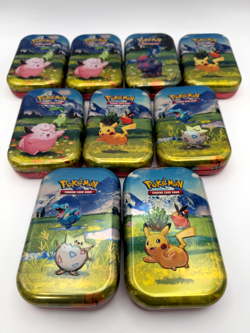 x9 EMPTY Ascended Heroes Mini Tins - Pokemon TCG (No Packs) - Image 1