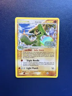 Pokemon TCG Cacturne Reverse Holo Stamped EX Crystal Guardians 15/100 - Image 1