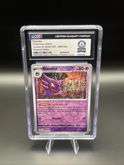 CGC Haunter 151 Reverse Holo 093/165 World Record Holder Pokemon SV - Image 1