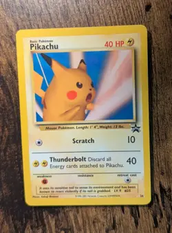 2001 Pokemon League 📸 Pikachu Snap WOTC Black Star Promo #26 ⚡ Pikachu Promo 🍎 - Image 2