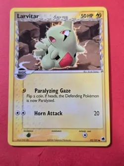 2006 Pokemon EX Dragon Frontiers #52 Larvitar DS, C, NF/H, cd2 - Image 1