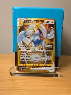 Lugia VSTAR 211/195 Gold Secret Rare Silver Tempest Hyper Rare NM Pokemon - Image 1