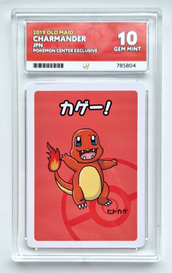 Charmander Japanese Old Maid Pokemon Center Exclusive Red Back - ACE 10 GEM MINT - Image 1