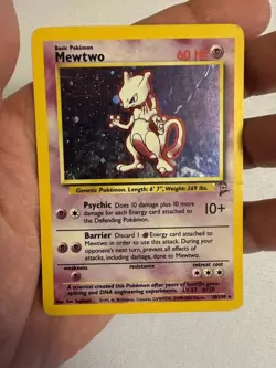 2000 Pokemon - Mewtwo Holo Rare Unlimited - Base Set 2 - 10/130 WOTC - Image 2