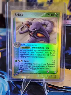 Pokemon TCG Arbok 29/100 Reverse Holo EX Sandstorm Ereader LP - Image 1