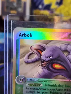 Pokemon TCG Arbok 29/100 Reverse Holo EX Sandstorm Ereader LP - Image 3