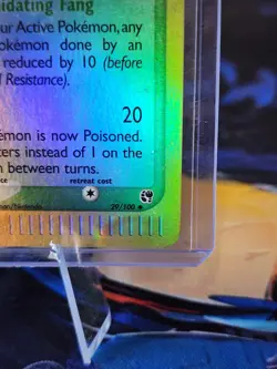 Pokemon TCG Arbok 29/100 Reverse Holo EX Sandstorm Ereader LP - Image 5