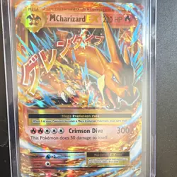 2016 POKEMON EVOLUTIONS 13/108 M CHARIZARD EX ULTRA RARE FULL ART HOLO 220HP - Image 1