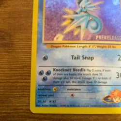 Prerelease Misty's Seadra 9/132 Gym Heroes Holo Rare Vintage Pokemon Card - Image 4