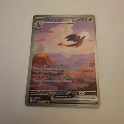 Pokemon 151 Charizard EX 199/165 Scarlet & Violet 151 SIR Holo Gem Mint - Image 1
