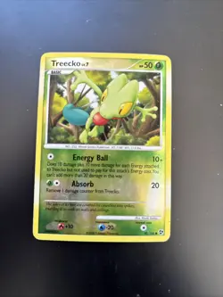 2008 Pokemon TCG DP Great Encounters Lv.7 HP50 Treecko Reverse Holo 90/106 MP - Image 1