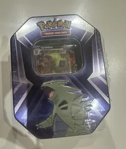 Pokemon TCG: Tyranitar Triple Whammy Collectors Tin - Factory Sealed - Image 1