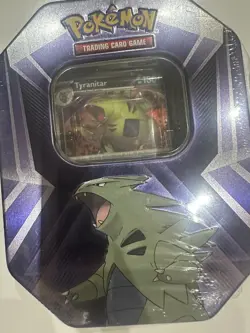 Pokemon TCG: Tyranitar Triple Whammy Collectors Tin - Factory Sealed - Image 3