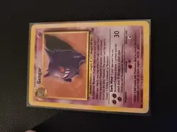 Pokemon TCG Gengar Fossil Card 20/62 Unlimited Rare, LP Condition - Image 1
