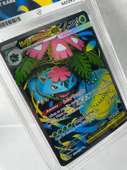 Mega Venusaur EX 2025 Mega Evolution Secret Rare 155/132 Ace Grading 10 Pokemon - Image 3