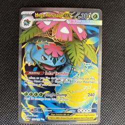 Pokemon Mega Venusaur EX 155/132 Full Art Mega Evolution Near Mint NM - X1 - Image 3