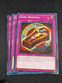 Yugioh - 3x Dark Renewal LEDD-ENA30 1st Common NM - Image 1