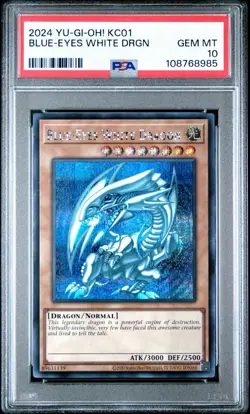 2024 YU-GI-OH! KC01 25TH ULTIMATE KAIBA SET BLUE-EYES WHITE DRAGON PSA 10 - Image 1