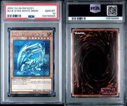 2024 YU-GI-OH! KC01 25TH ULTIMATE KAIBA SET BLUE-EYES WHITE DRAGON PSA 10 - Image 2