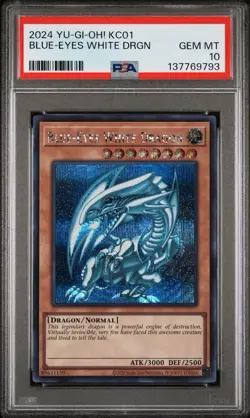 2024 YU-GI-OH! KC01 25TH ULTIMATE KAIBA SET BLUE-EYES WHITE DRAGON PSA 10 - Image 1