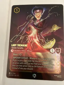 Lady Tremaine - Sinister Socialite (Enchanted) 233/204 Whispers Disney Lorcana - Image 3