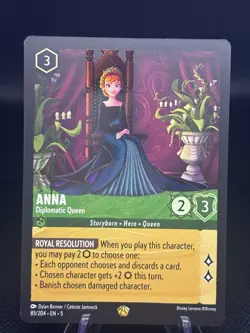 Disney Lorcana Anna Diplomatic Queen 85/204 En 5 NM - Image 1