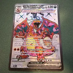 Pokemon TCG Scarlet & Violet Obsidian Flames Charizard EX 215/197 Ultra Rare - Image 2