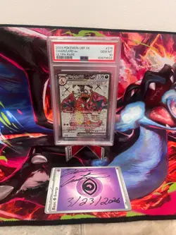 Charizard ex 215/197 Ultra Rare PSA 10 TCG SV03 Obsidian Flames - Image 1