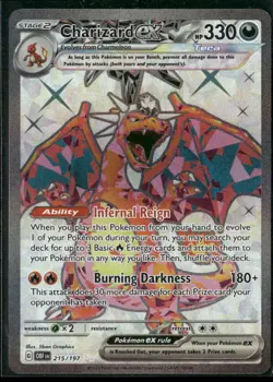 Charizard ex SV03: Obsidian Flames Ultra Rare,Holo tcg #215/197 - Image 1