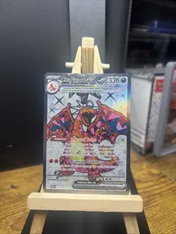 Charizard EX 215/197, Pokemon Scarlet Violet Obsidian Flames Near Mint Condition - Image 1