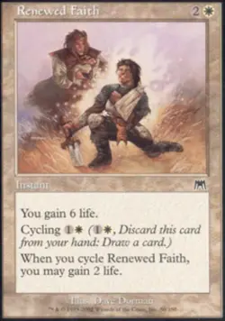 Renewed Faith - Light Play MTG Onslaught - Image 1