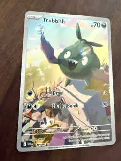 Pokemon TCG Trubbish Holo Card White Flare Illustration Rare 140/086 English NM - Image 5