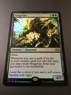 MTG Double Masters #185 Vengevine Foil NM - Image 1