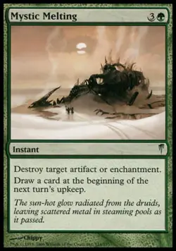 Mystic Melting -Foil Medium Play MTG Coldsnap - Image 1