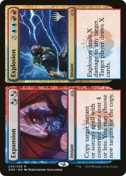 Expansion // Explosion -Foil Light Play MTG Promo Pack: Throne of Eldraine - Image 1