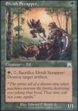 Elvish Scrapper -Foil Medium Play MTG Onslaught - Image 1