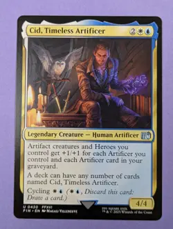 MTG Magic: FINAL FANTASY: Cid, Timeless Artificer #0420 Uncommon - NM - Image 1