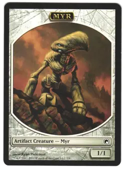 MTG 8 Myr Tokens Artifact Creature 1/1 Scars of Mirrodin TSOM NM/LP - Image 1